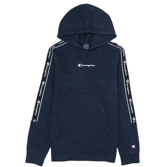 Champion Boys Blue Pullover Hoodie 13-14Y Logo Hooded Sweatshirt