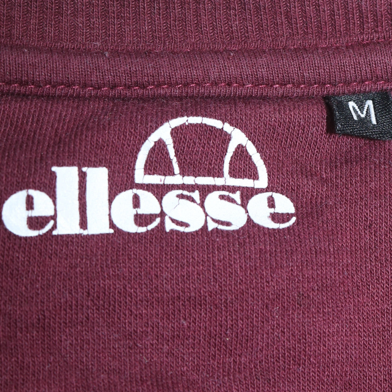 Ellesse Men’s Red Pullover Sweatshirt M Crew Neck Logo Sports