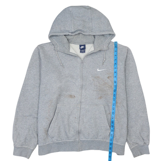 Nike Men’s Grey 2XL Full Zip Hoodie Long Sleeve Cotton Blend