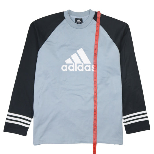 Adidas Mens Blue Sweatshirt Size M Crew Neck Sports Pullover