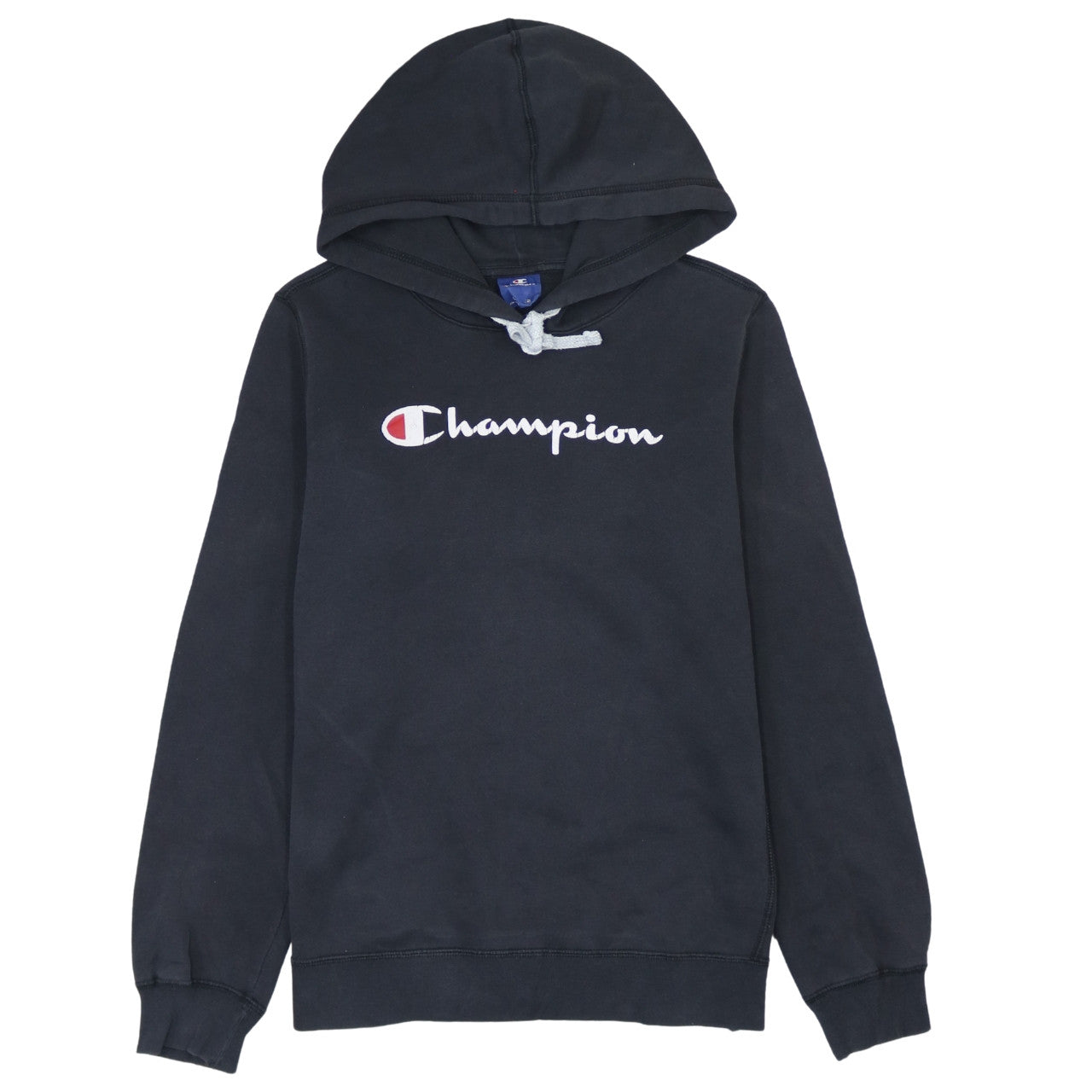 Champion Men’s Black Pullover Hoodie L Logo Embroidered Sportswear