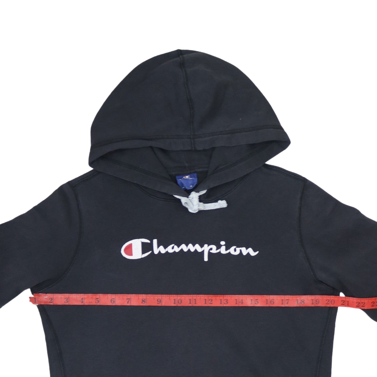 Champion Men’s Black Pullover Hoodie L Logo Embroidered Sportswear