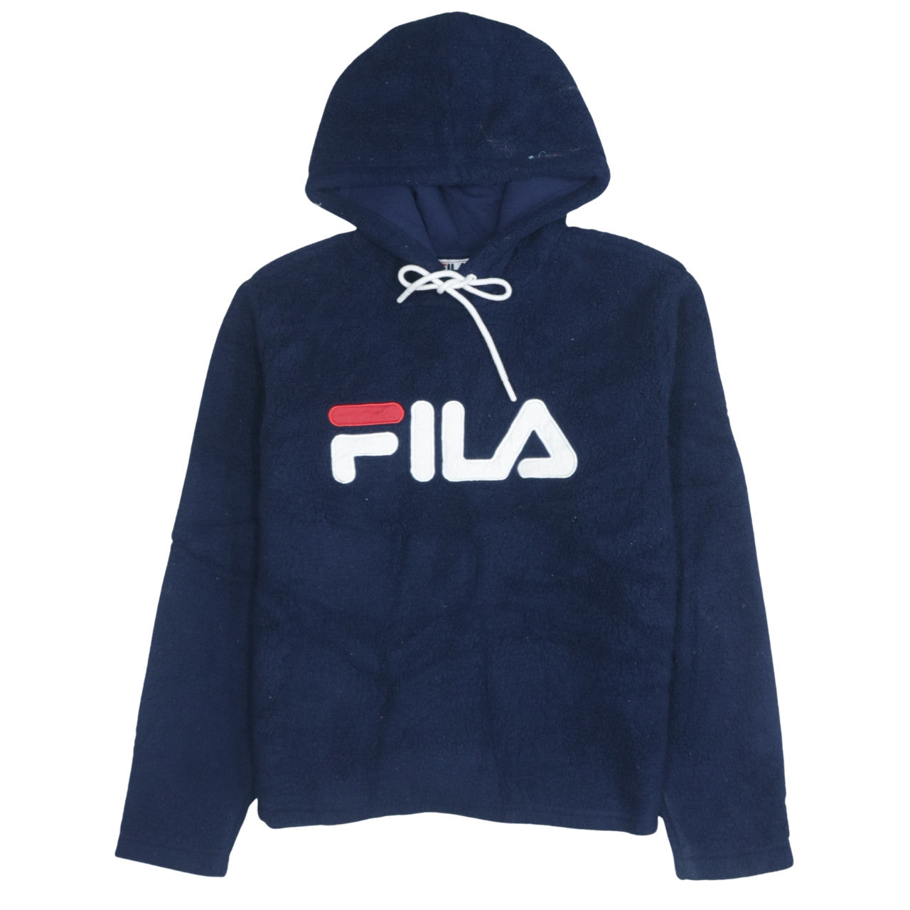 Fila Men's Blue Pullover Hoodie L Long Sleeve Sports Fleece