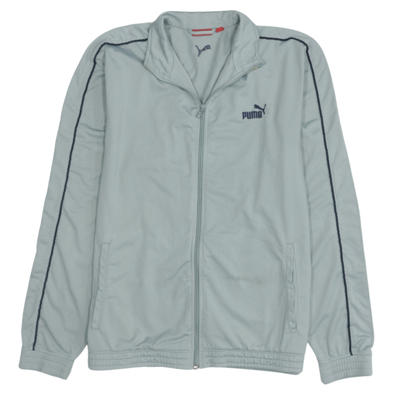 Puma Men’s Grey 2XL Track Jacket Full Zip Polyester Sportswear