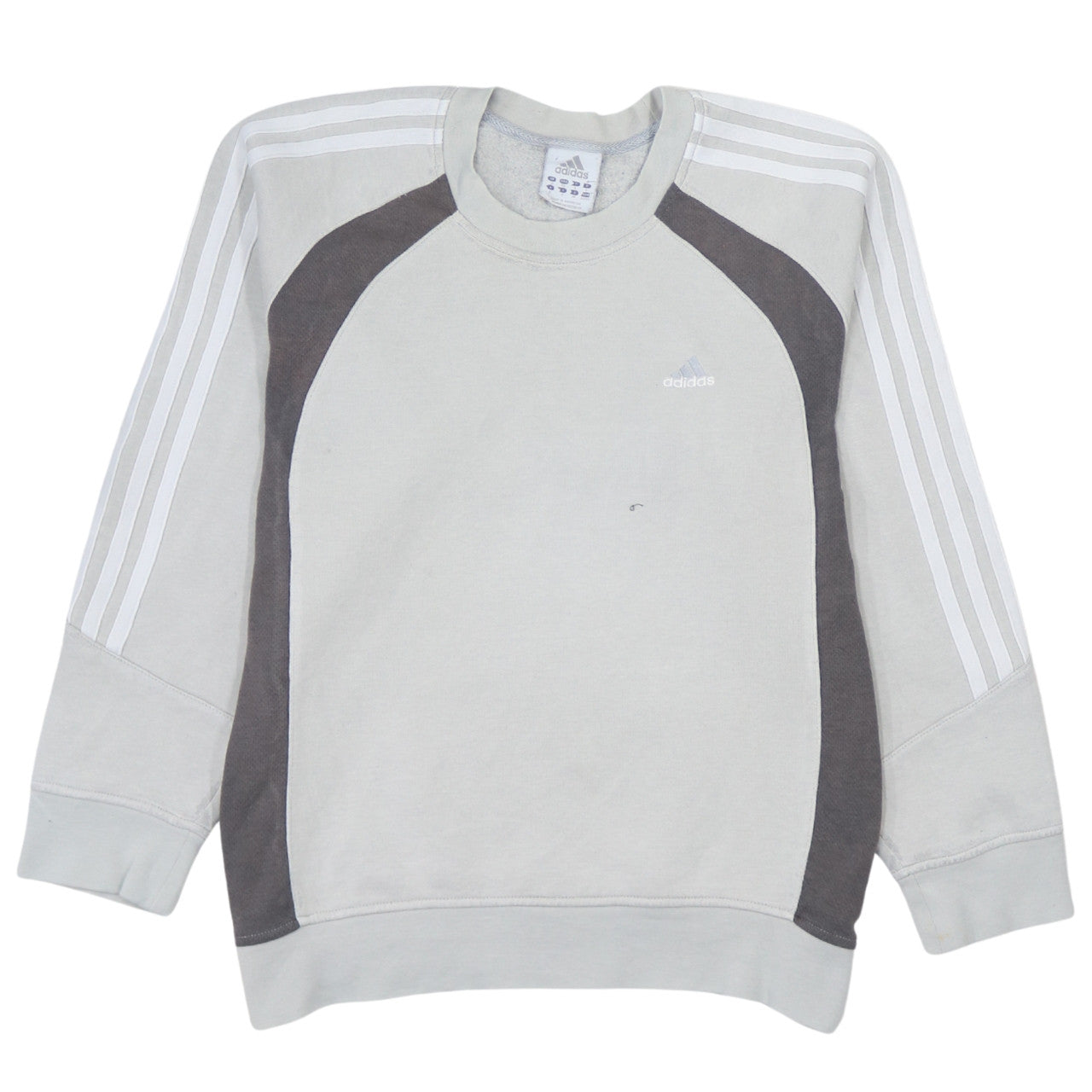 Adidas Men’s Grey Pullover Sweatshirt Small Long Sleeve Logo