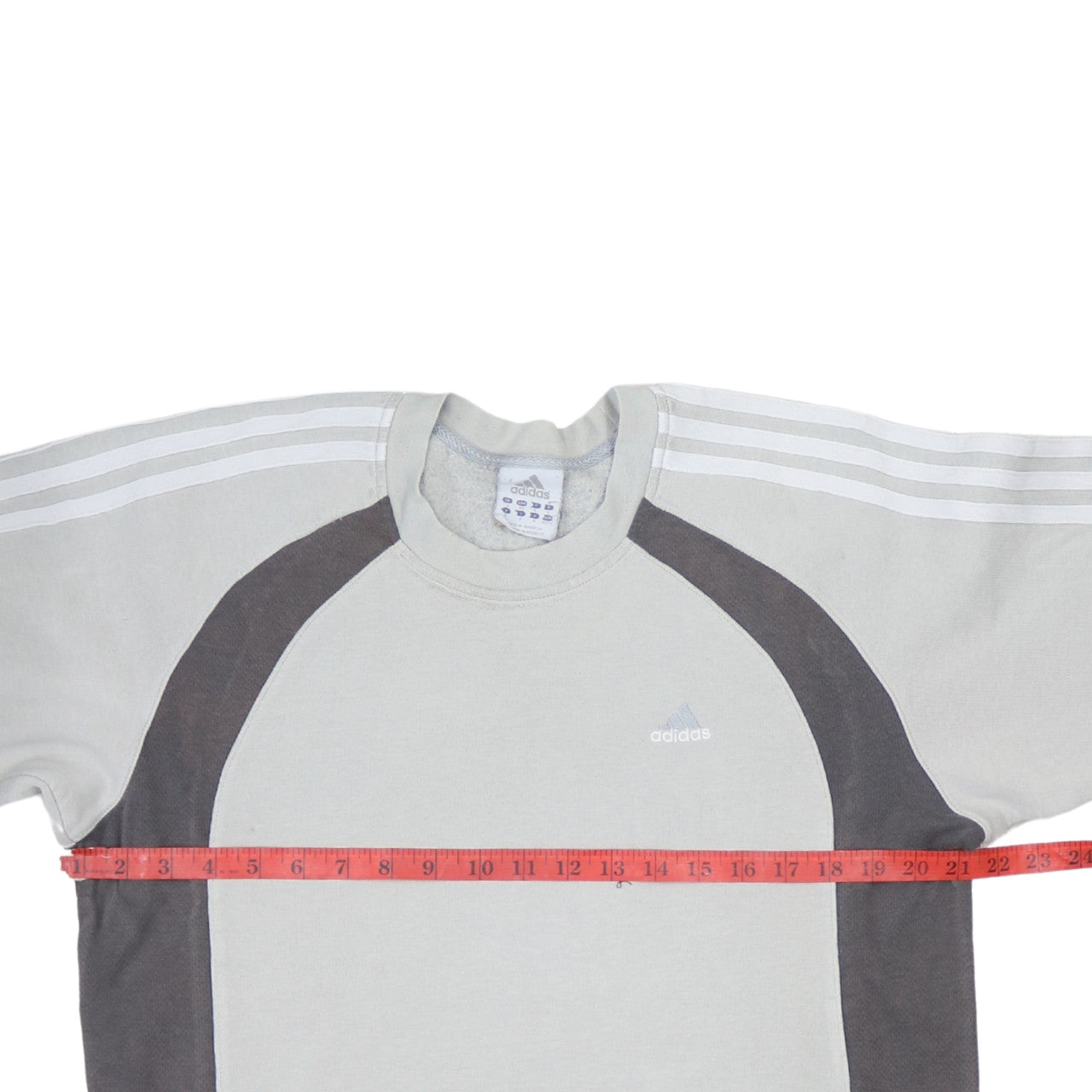 Adidas Men’s Grey Pullover Sweatshirt Small Long Sleeve Logo