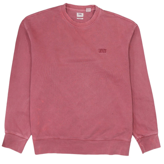 Levi's Men's Pink Sweatshirt M Relaxed Fit Crew Neck
