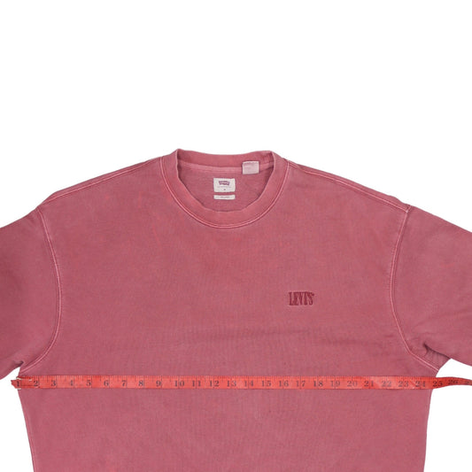 Levi's Men's Pink Sweatshirt M Relaxed Fit Crew Neck