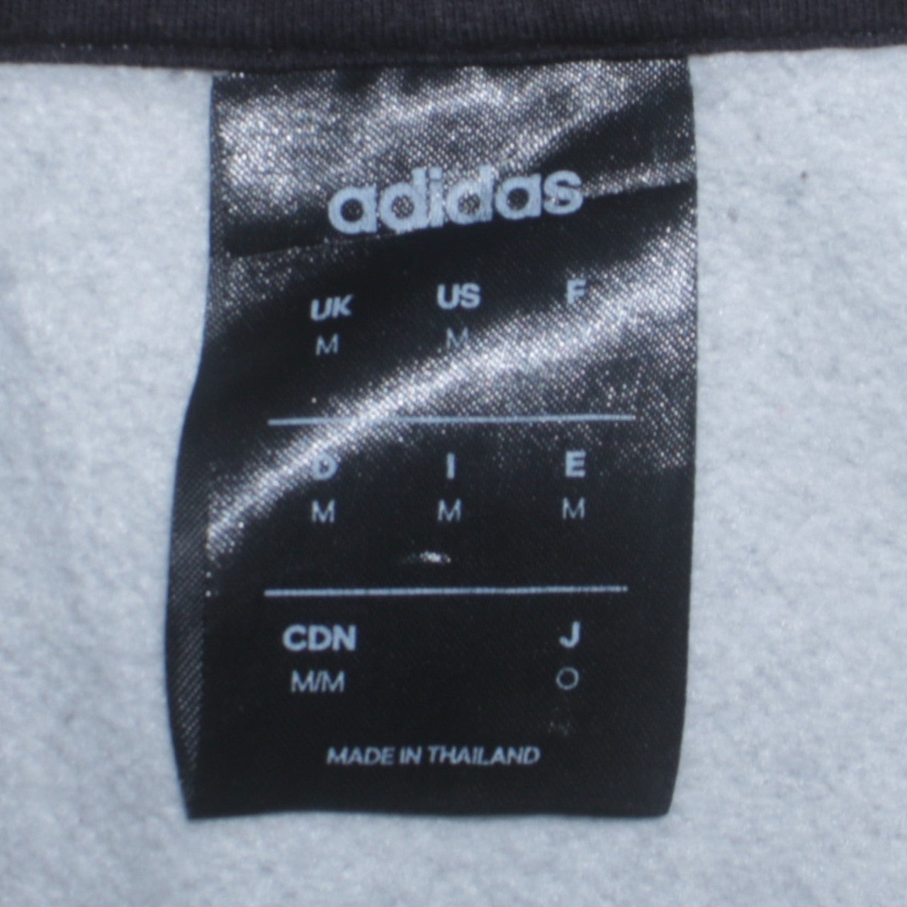 Adidas Mens Grey Black Pullover Hoodie M Graphic Logo Sportswear