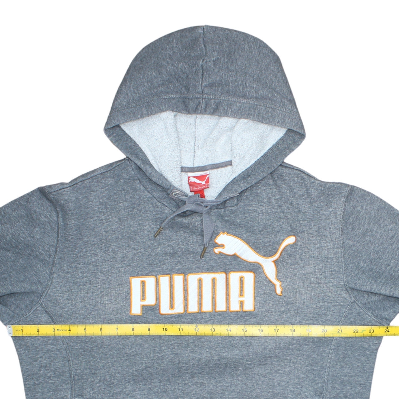 Puma Men’s Grey Pullover Hoodie M Logo Sportswear Casual