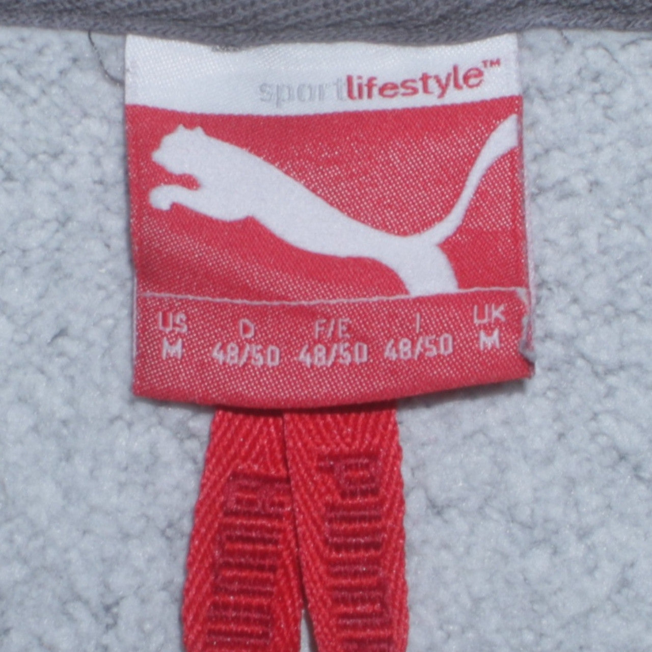 Puma Men’s Grey Pullover Hoodie M Logo Sportswear Casual