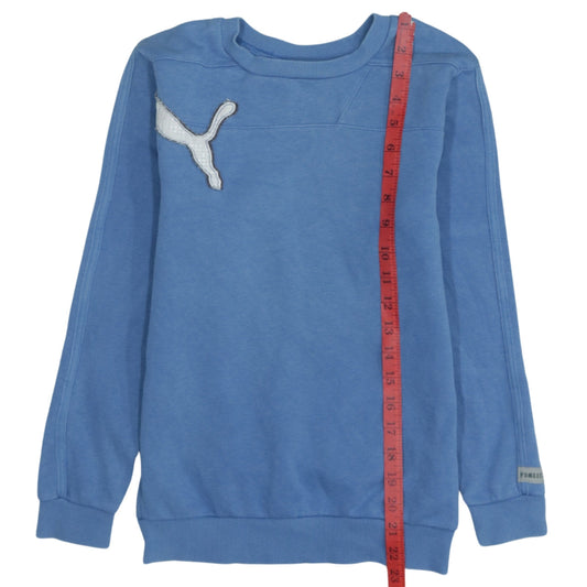 Teens UK 24/26 Regular PUMA Blue Pullover Sweatshirt