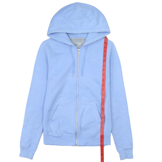 Nike Women’s Blue Full Zip Hoodie Small Cotton Blend