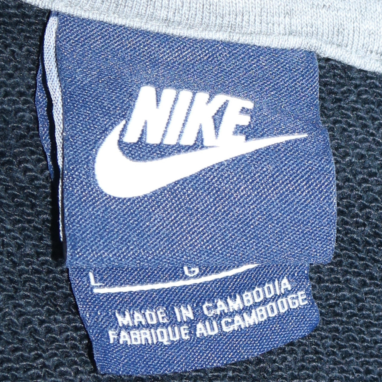 Nike Womens Black Full Zip Hoodie Size L Logo Sportswear