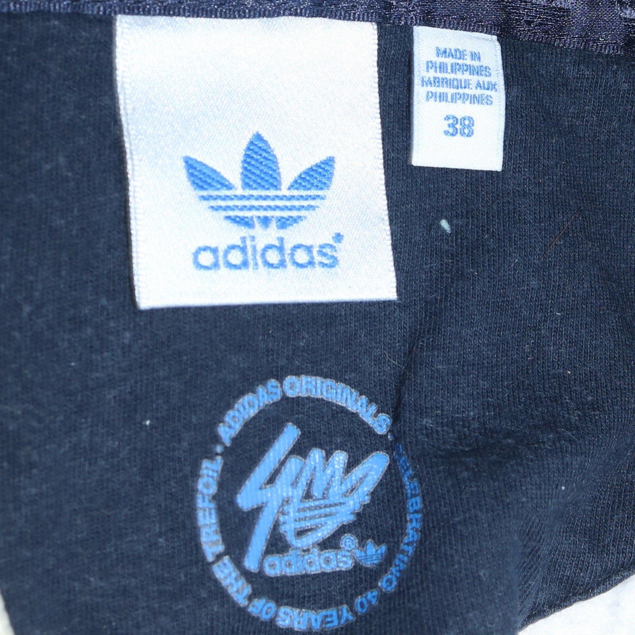 Adidas Womens Navy White Striped Pullover Hoodie Dress Size 10