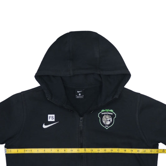 Nike Men's Black M Full Zip Hoodie Sports Embroidered Logo