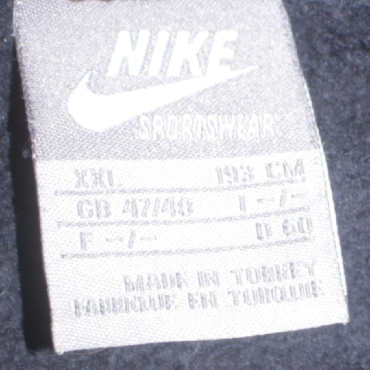 Nike Mens Black 2XL Full Zip Sports Hoodie Sweatshirt