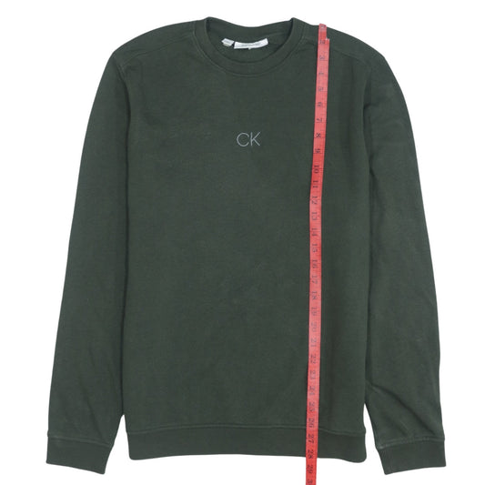 Calvin Klein Men’s Green Sweatshirt L Pullover Crew Neck Golf Logo