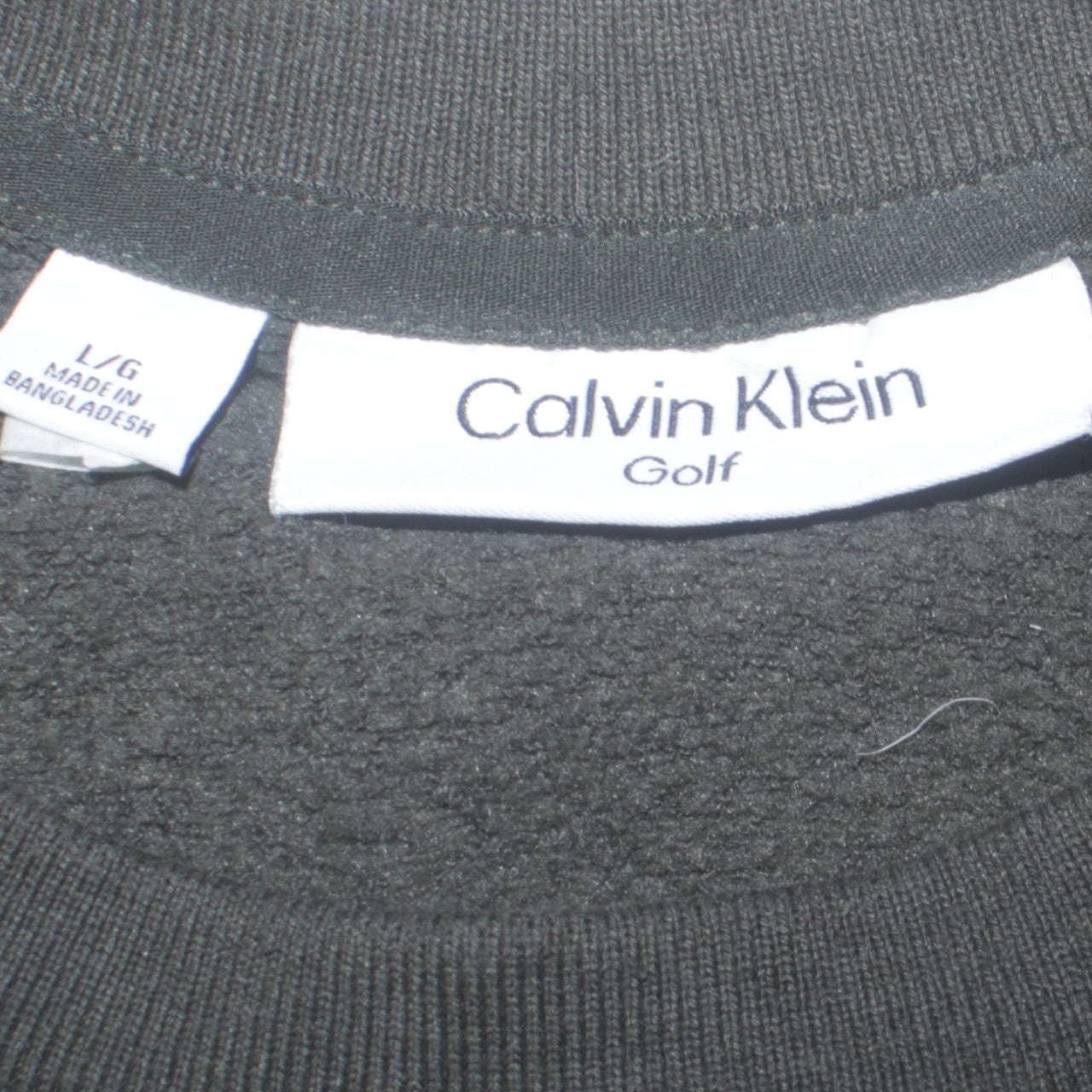 Calvin Klein Men’s Green Sweatshirt L Pullover Crew Neck Golf Logo