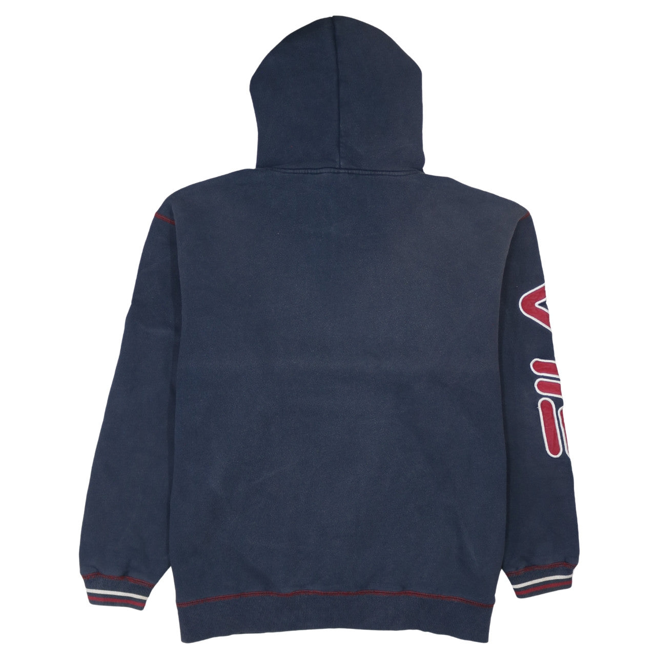 Fila Men’s Blue Pullover Hoodie L Long Sleeve Logo Sportswear