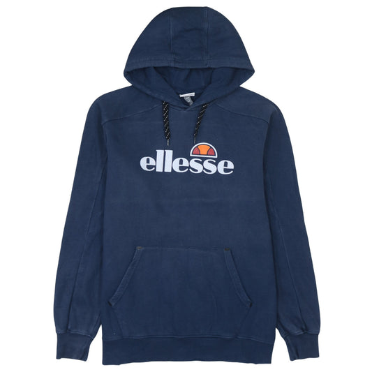 Ellesse Men’s Blue XL Pullover Hoodie Retro Sports Logo Sweatshirt