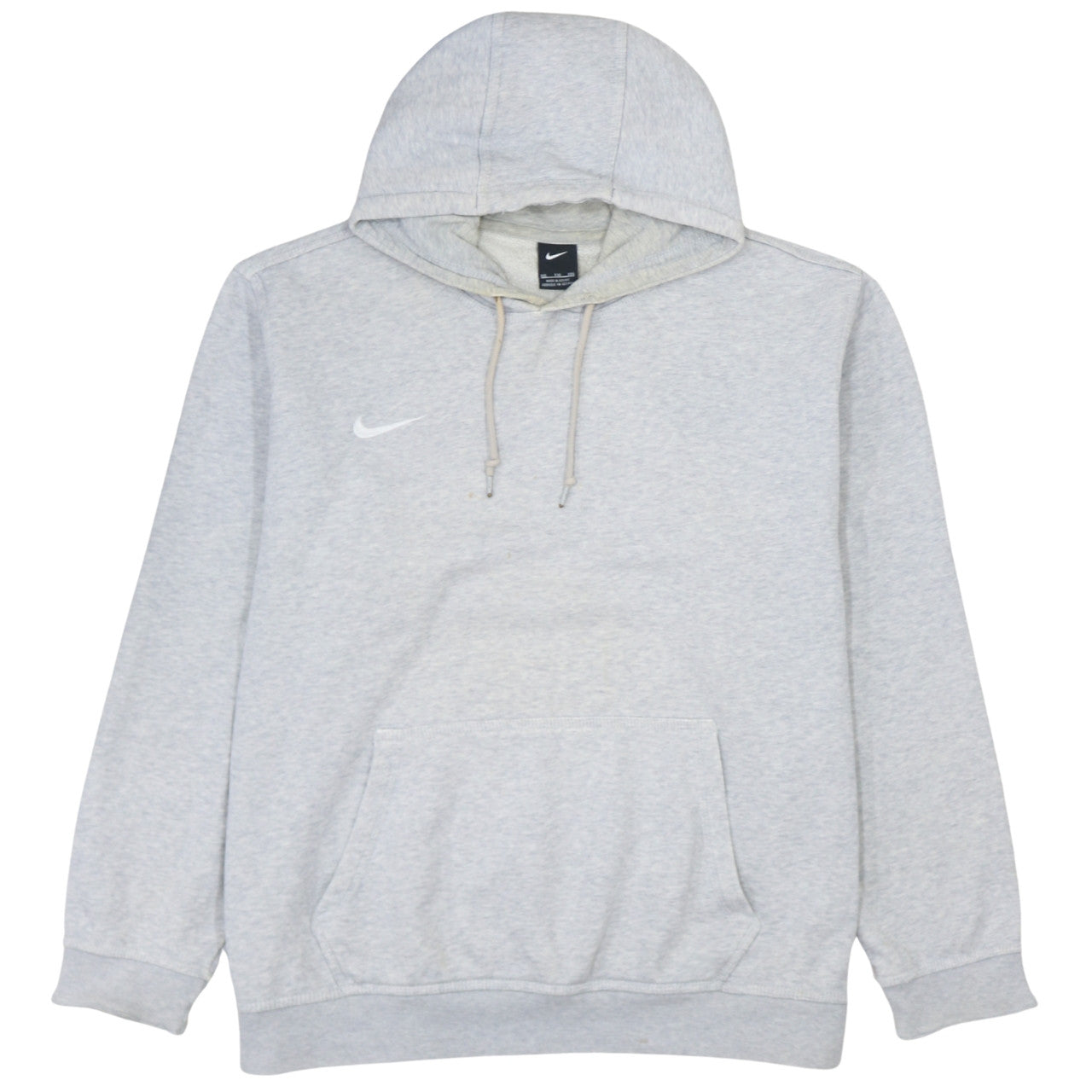 Nike Men’s Grey Pullover Hoodie 2XL Regular Fit Logo Sportswear