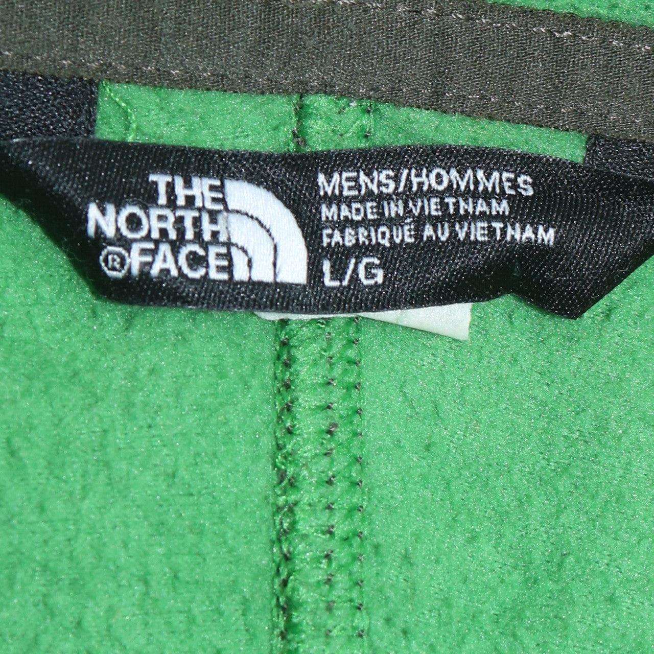 The North Face Mens Green Fleece Pullover Sweatshirt L 1/4 Zip Outdoor