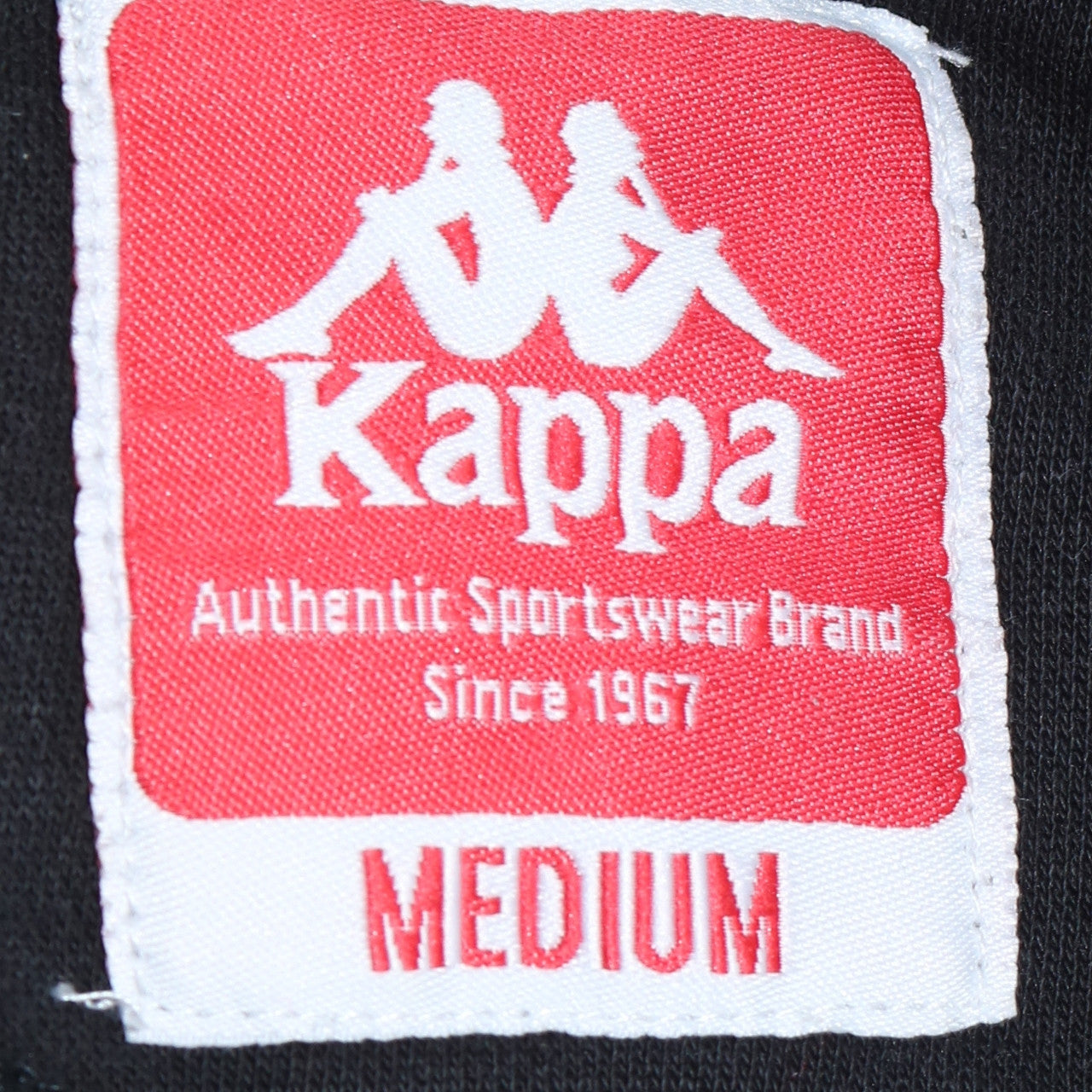 Kappa Men’s Black Medium Pullover Hoodie Logo Sportswear
