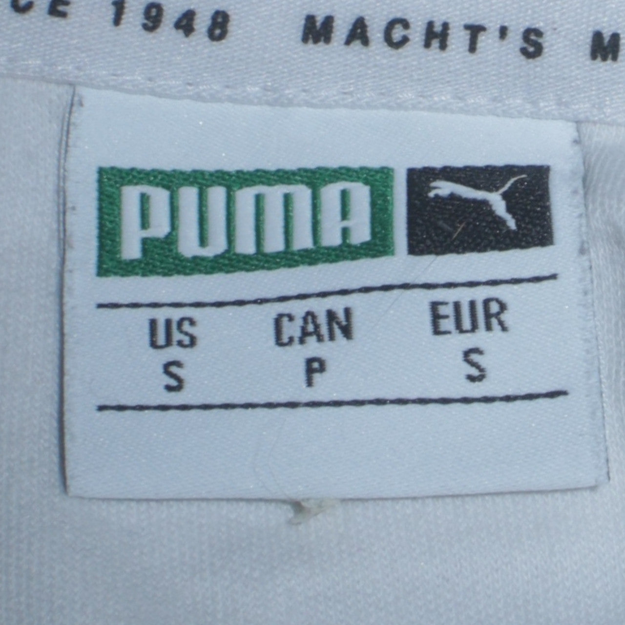 Puma Men’s Grey White Gold Logo Pullover Sweatshirt Size S