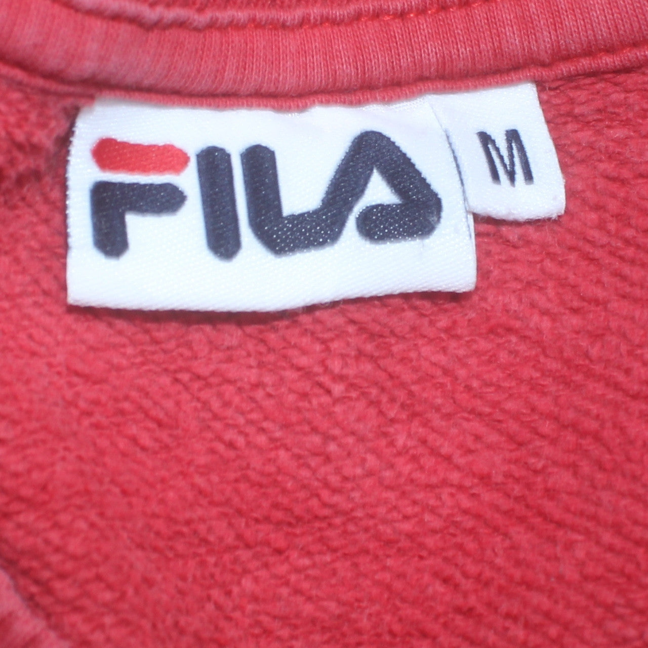 Fila Men’s Red White Blue Colour Block Sweatshirt M Retro Sportswear