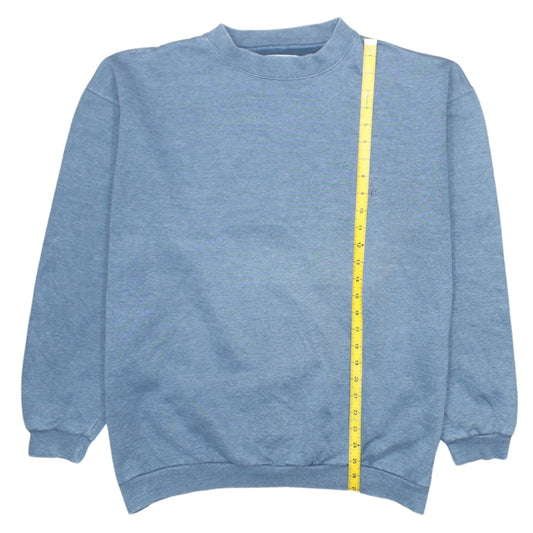 Lee Mens Blue XL Pullover Sweatshirt Crew Neck Long Sleeve Vintage