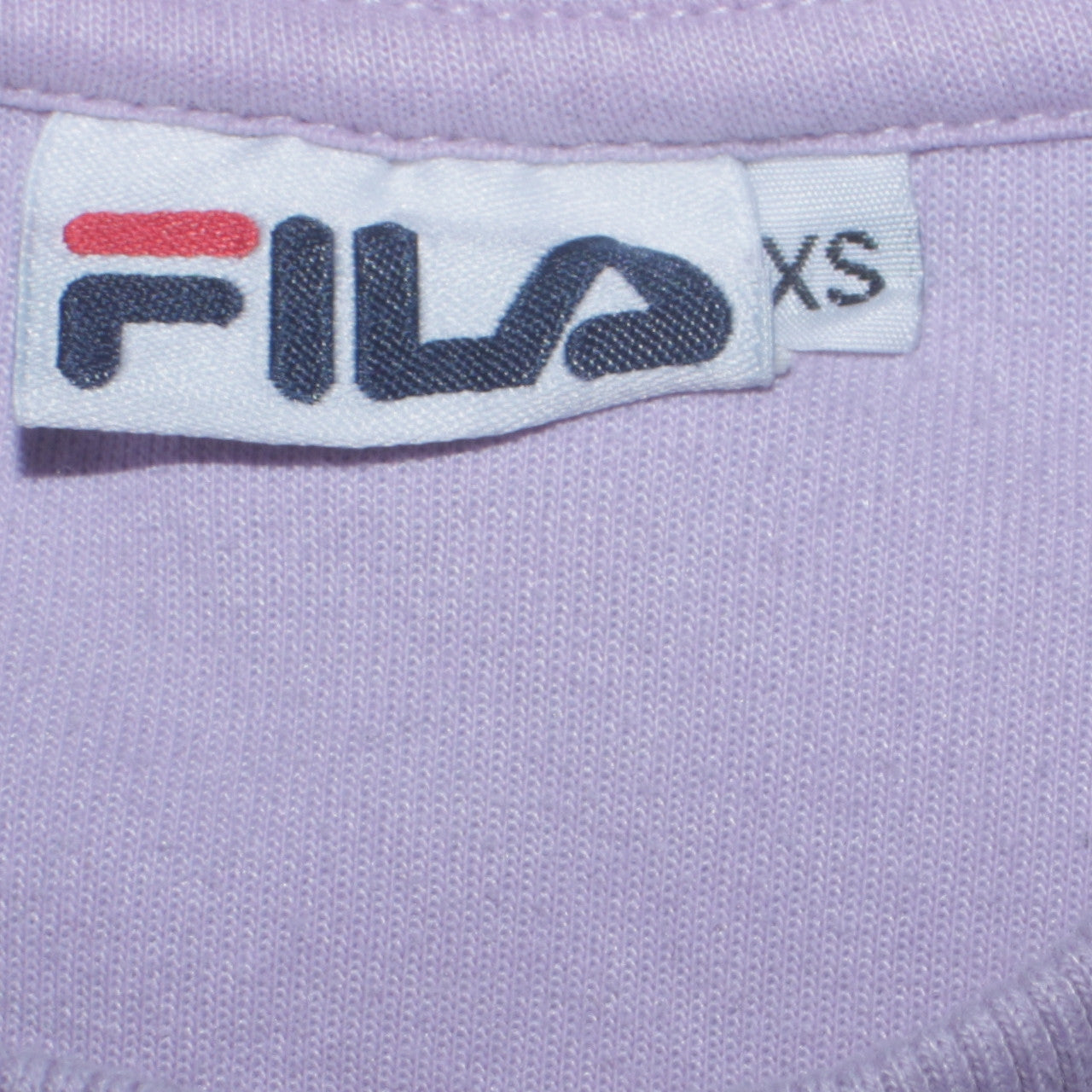 Fila Mens Purple Logo Sweatshirt XS Crew Neck Pullover Retro Sportswear