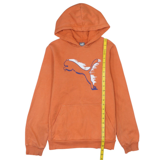 Puma Boys Orange Pullover Hoodie Sweatshirt Size 14 Years Fleece Hooded