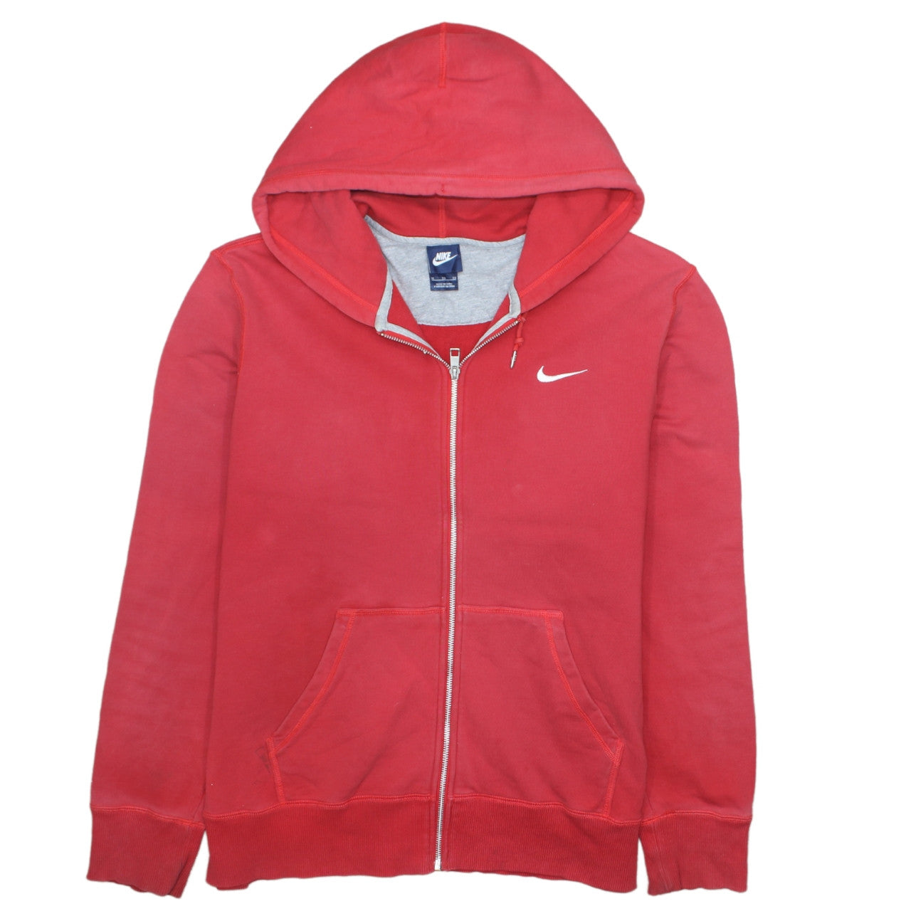 Nike Mens Red XL Full Zip Hoodie Sweatshirt Hooded Jacket