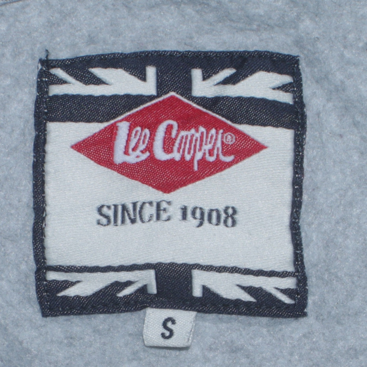 Lee Cooper Mens Grey Pullover Hoodie Small Regular Fit