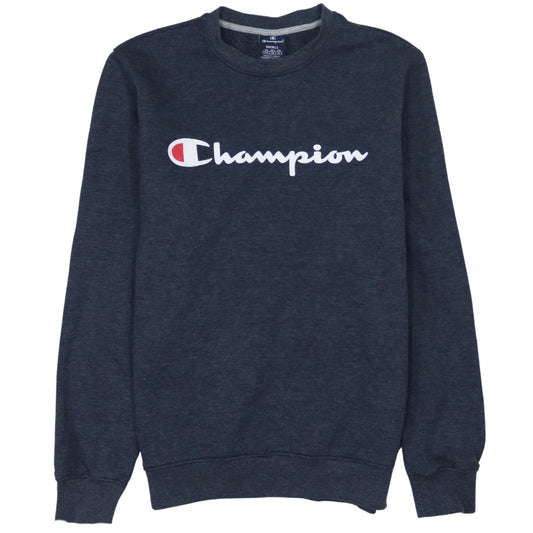 Mens UK S Regular Champion Blue Pullover Sweatshirt