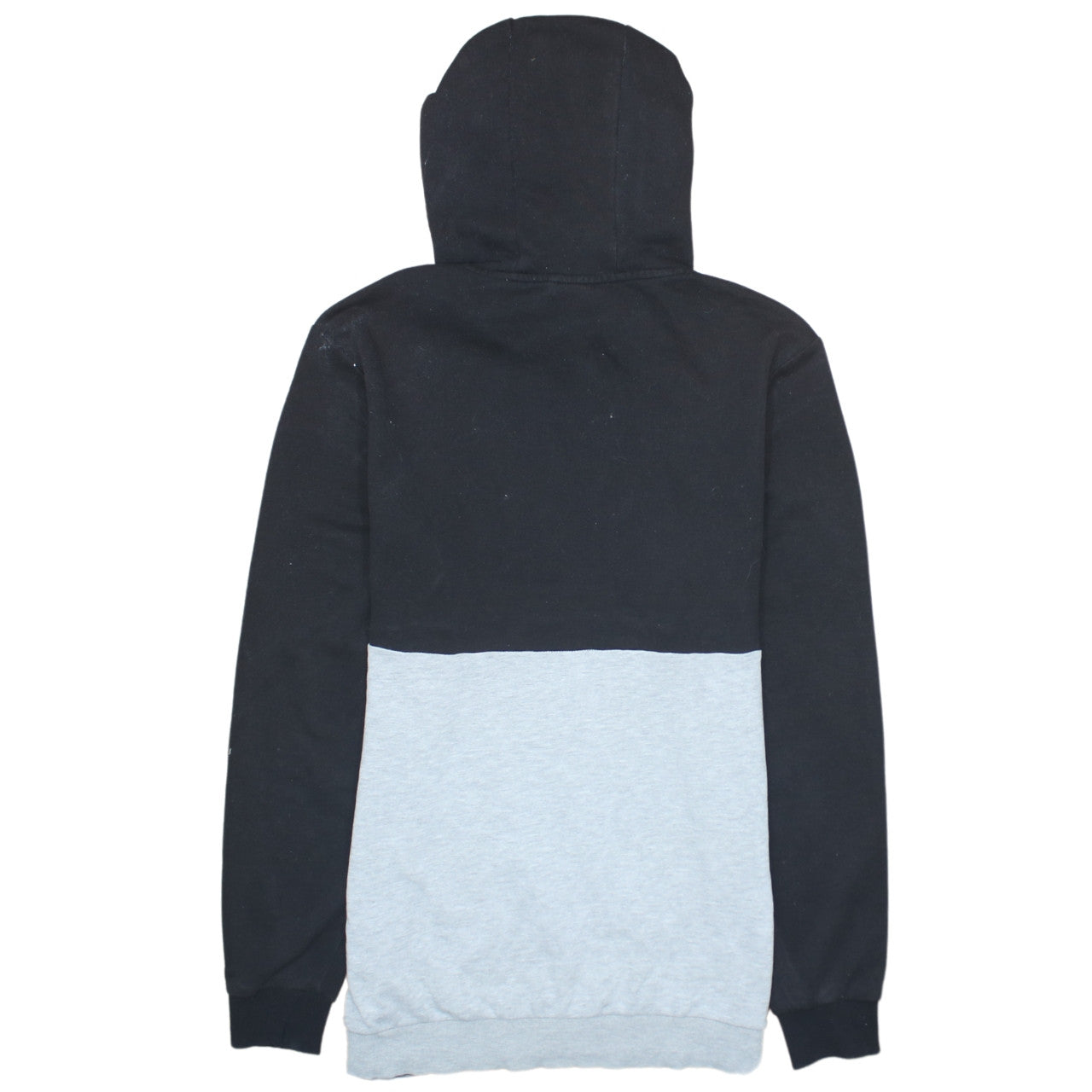 Fila Men’s Black Grey Pullover Hoodie L Logo Graphic Sweatshirt
