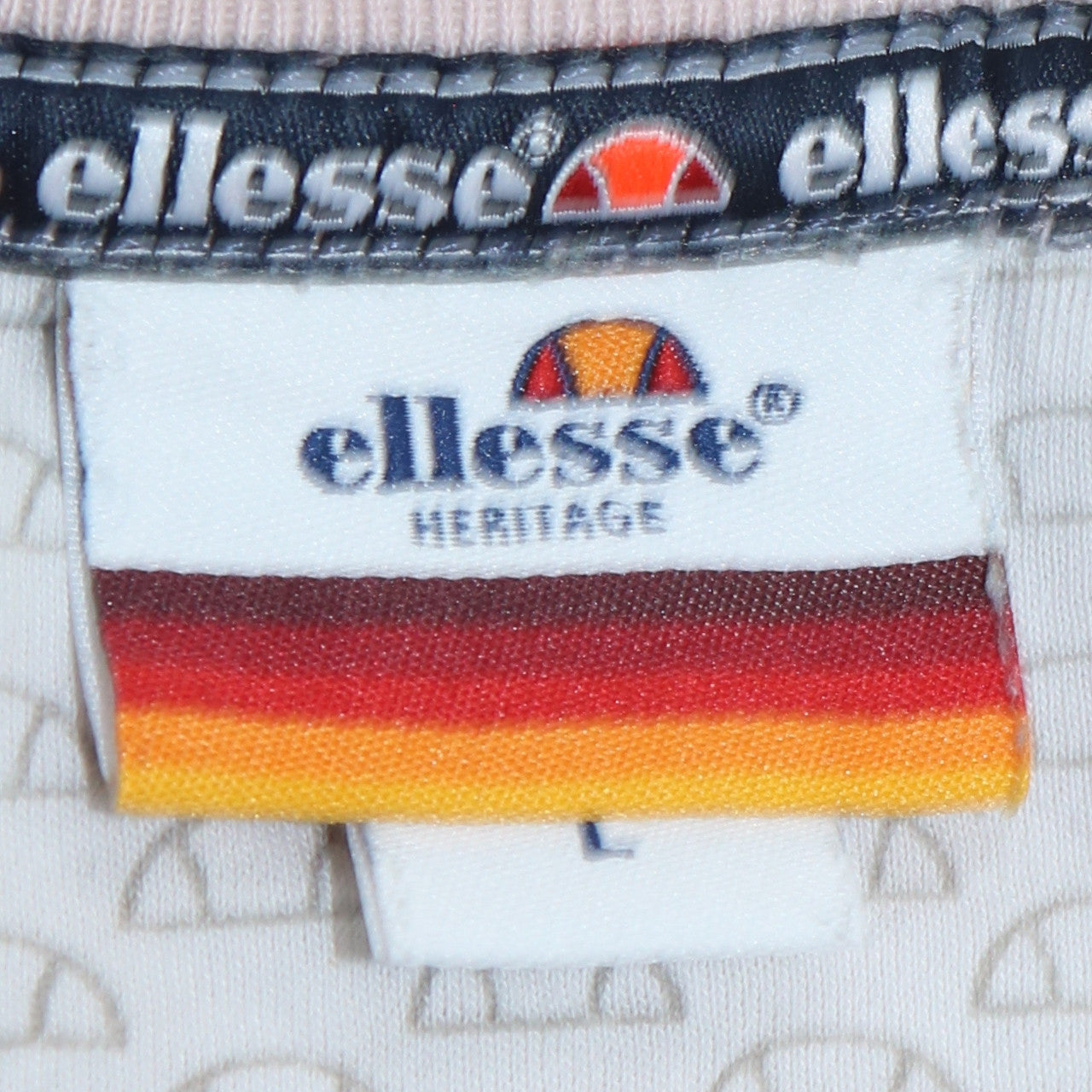 Ellesse Women Pink Pullover Sweatshirt L Logo Long Sleeve Casual