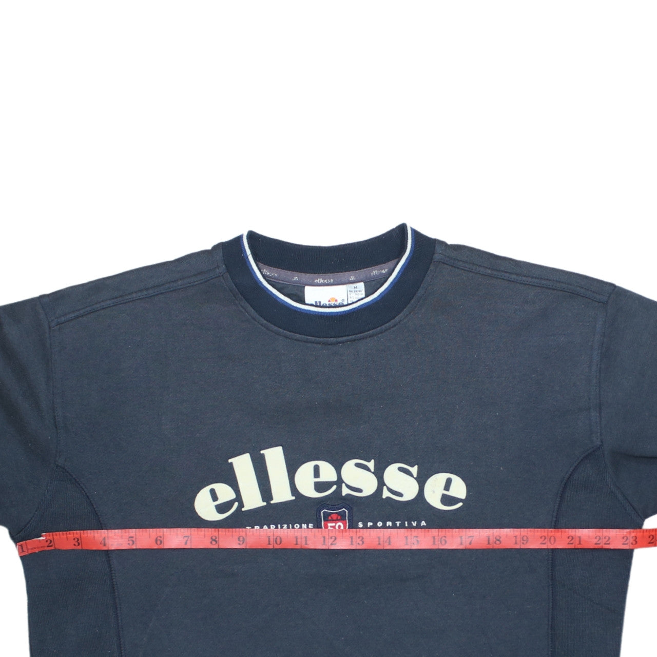 Ellesse Mens Blue Sweatshirt M Crew Neck Long Sleeve Pullover
