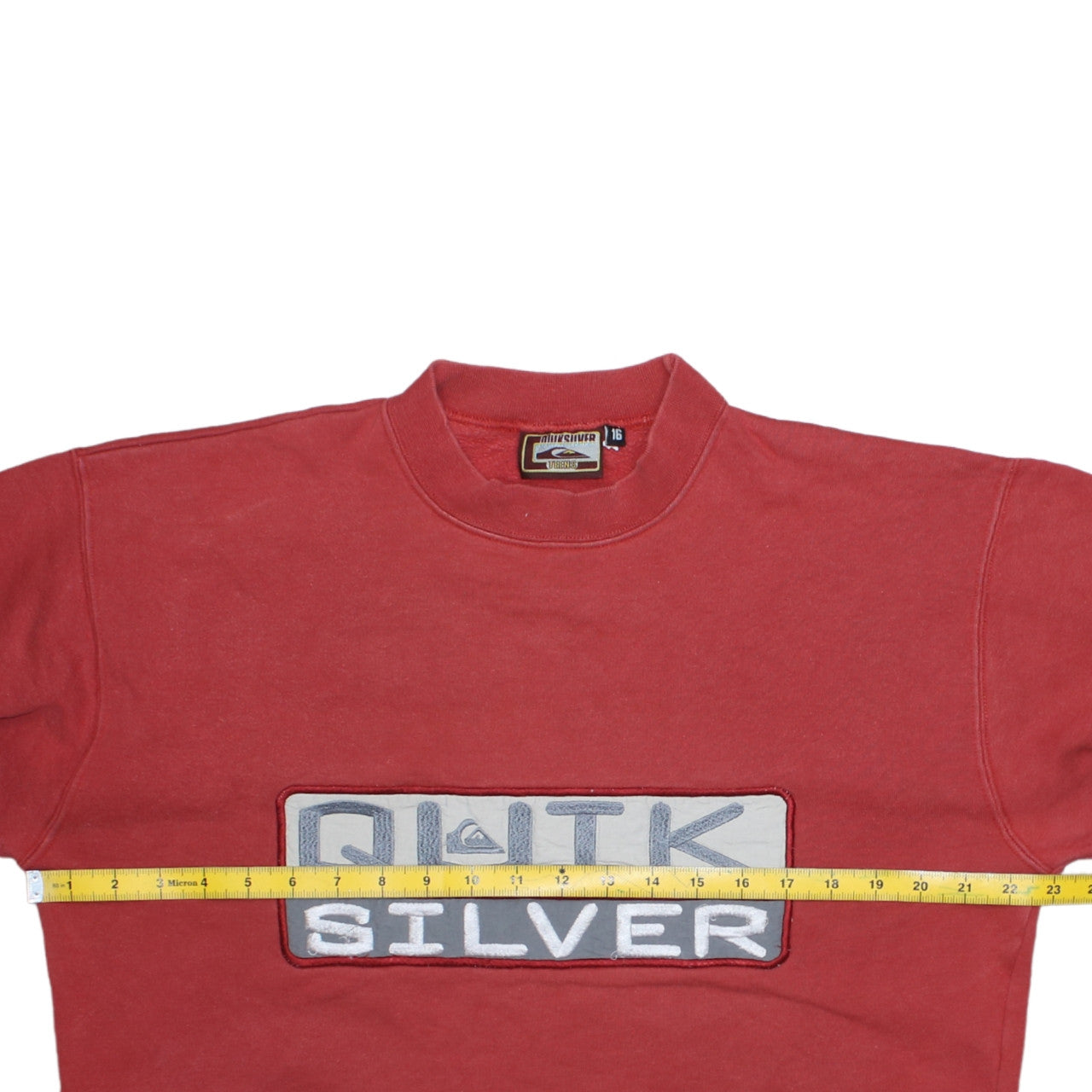 Quiksilver Teens Red Sweatshirt Size 16 Logo Pullover Casual