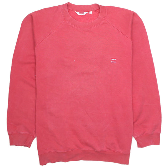 Levi's Mens Red XL Pullover Sweatshirt Crew Neck Long Sleeve