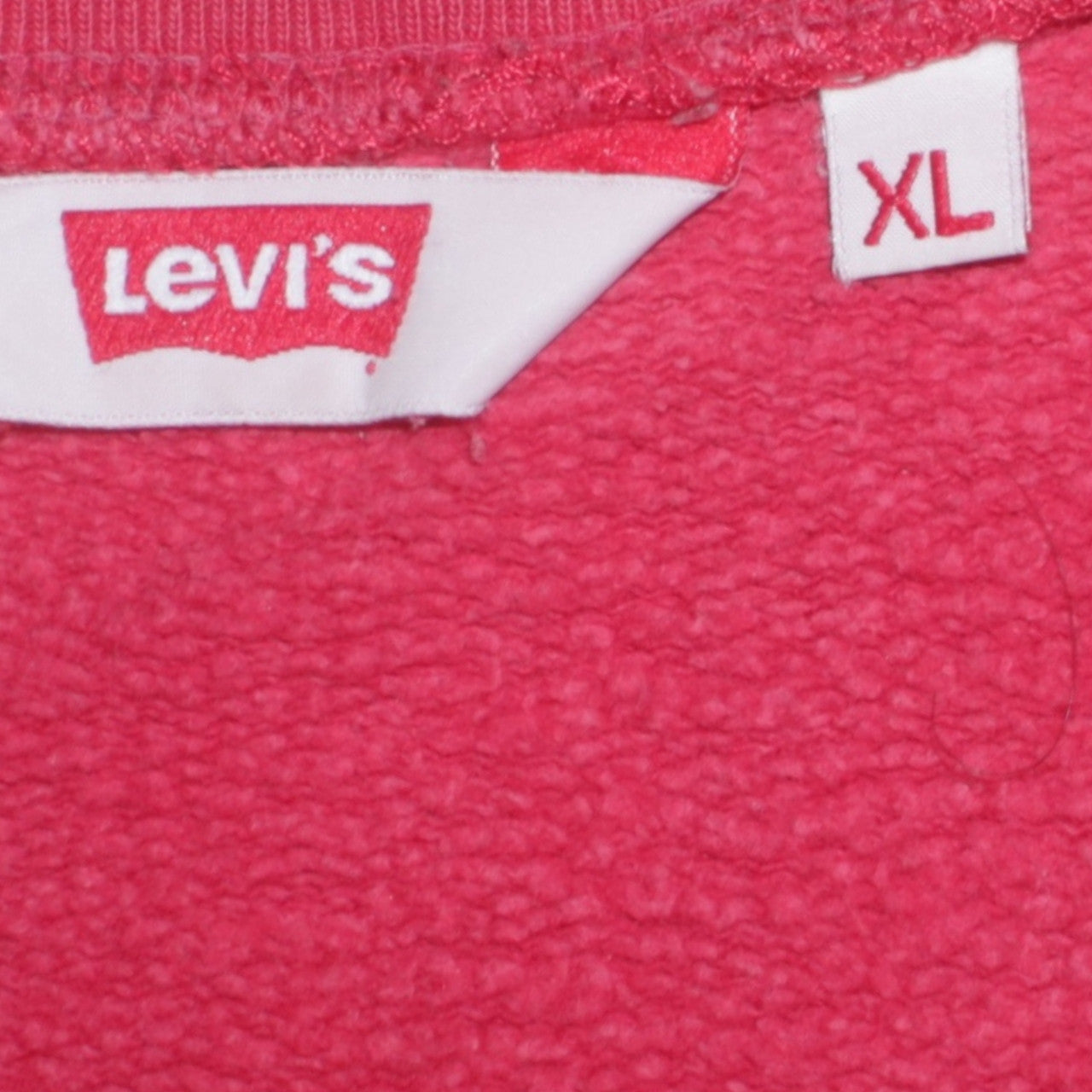 Levi's Mens Red XL Pullover Sweatshirt Crew Neck Long Sleeve