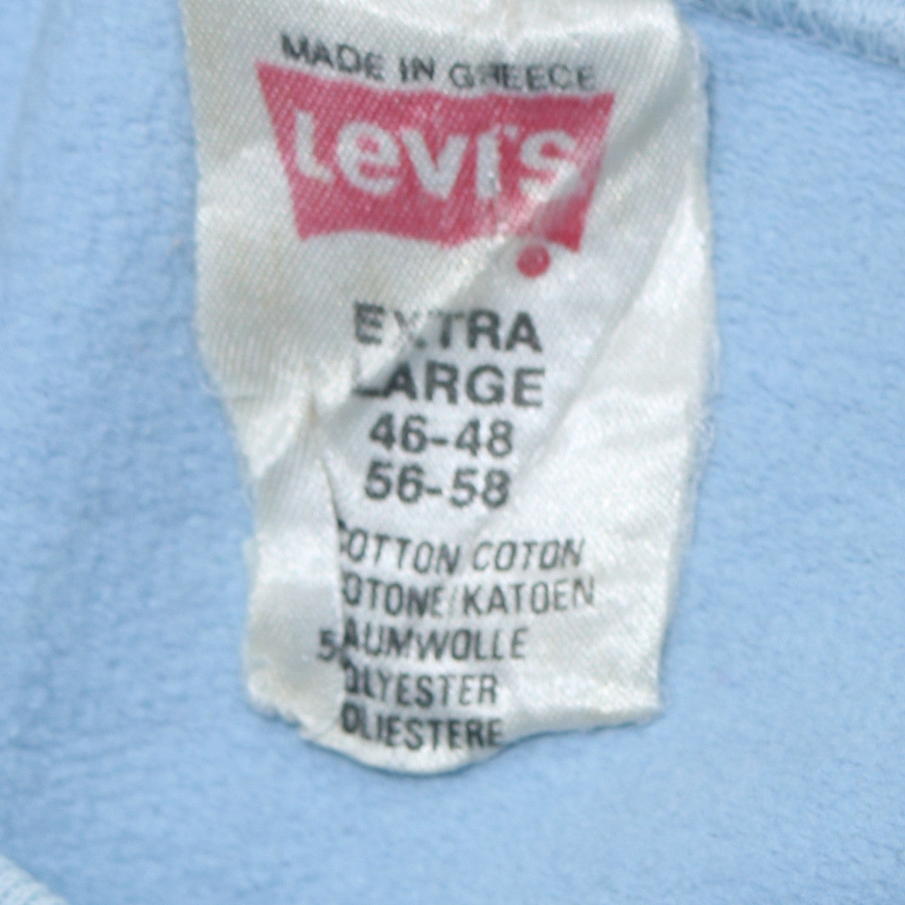Levi's Mens XL Blue Crew Neck Pullover Sweatshirt Cotton Blend
