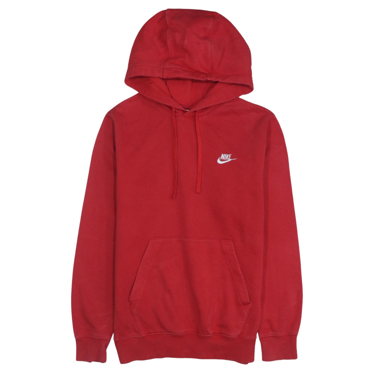 Nike Men’s Red Pullover Hoodie XS Regular Fit Logo Hooded Sweatshirt