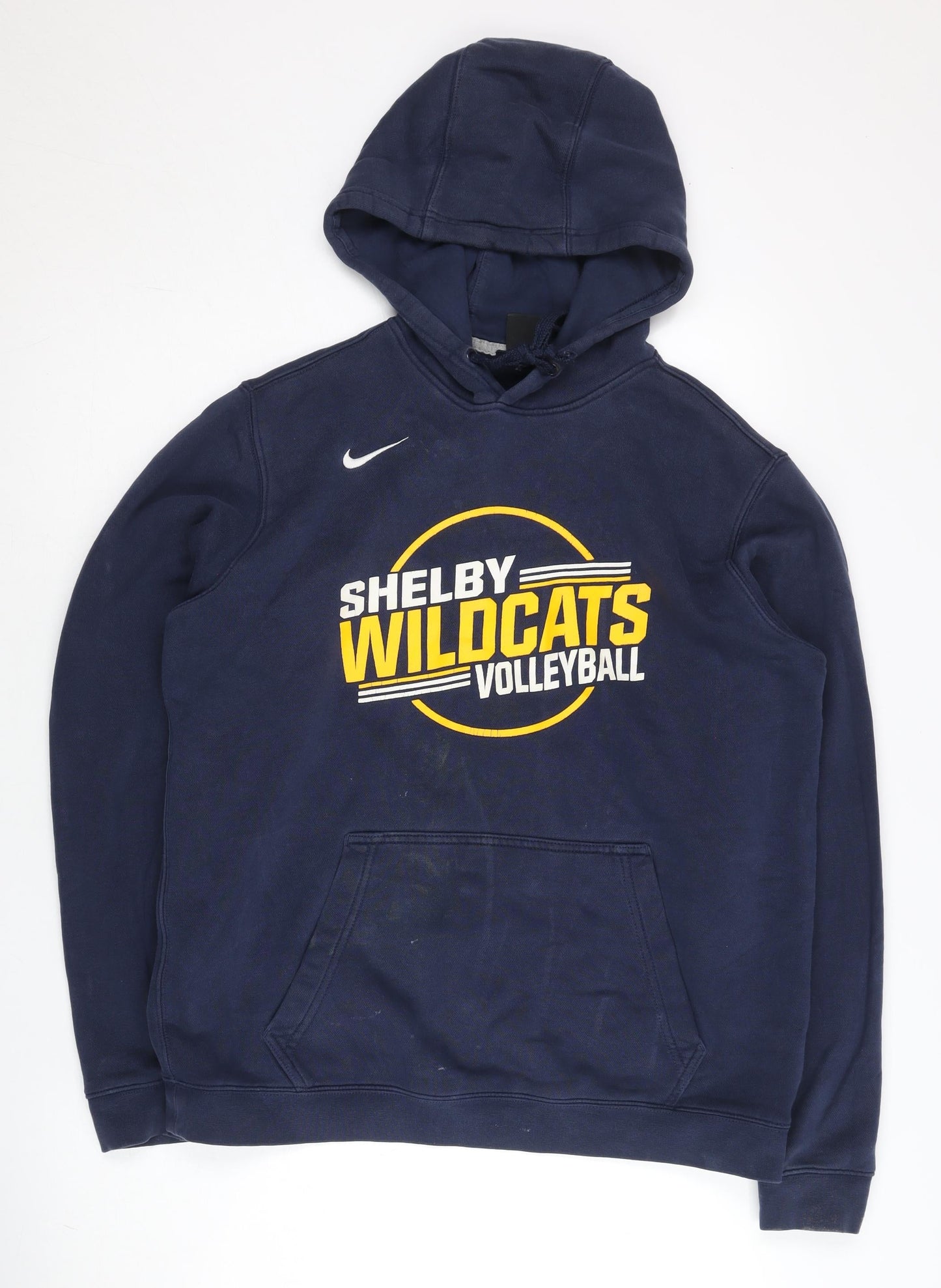 Nike Men's Blue Shelby Wildcats Volleyball Pullover Hoodie M