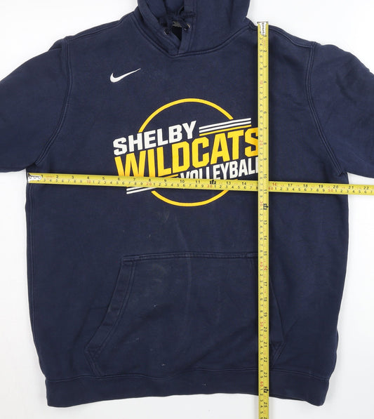 Nike Men's Blue Shelby Wildcats Volleyball Pullover Hoodie M