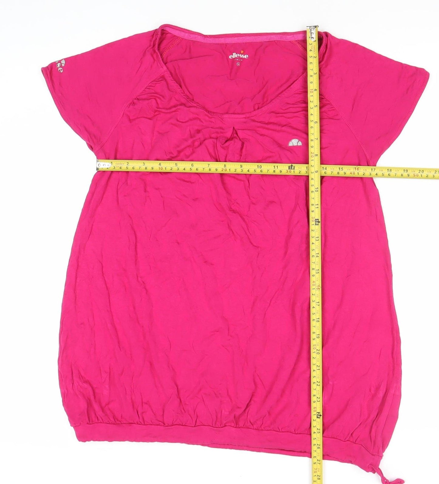Ellesse Womens Pink XL Scoop Neck Short Sleeve Sports T-Shirt