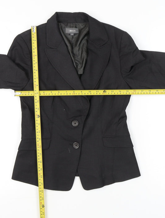 G2000 Womens Black Blazer Size 8 Tailored Work Jacket