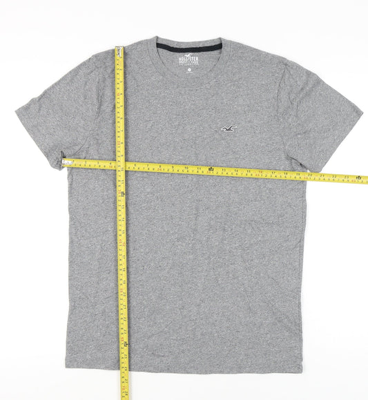 Hollister Men’s Grey Crew Neck Short Sleeve T-Shirt Size M