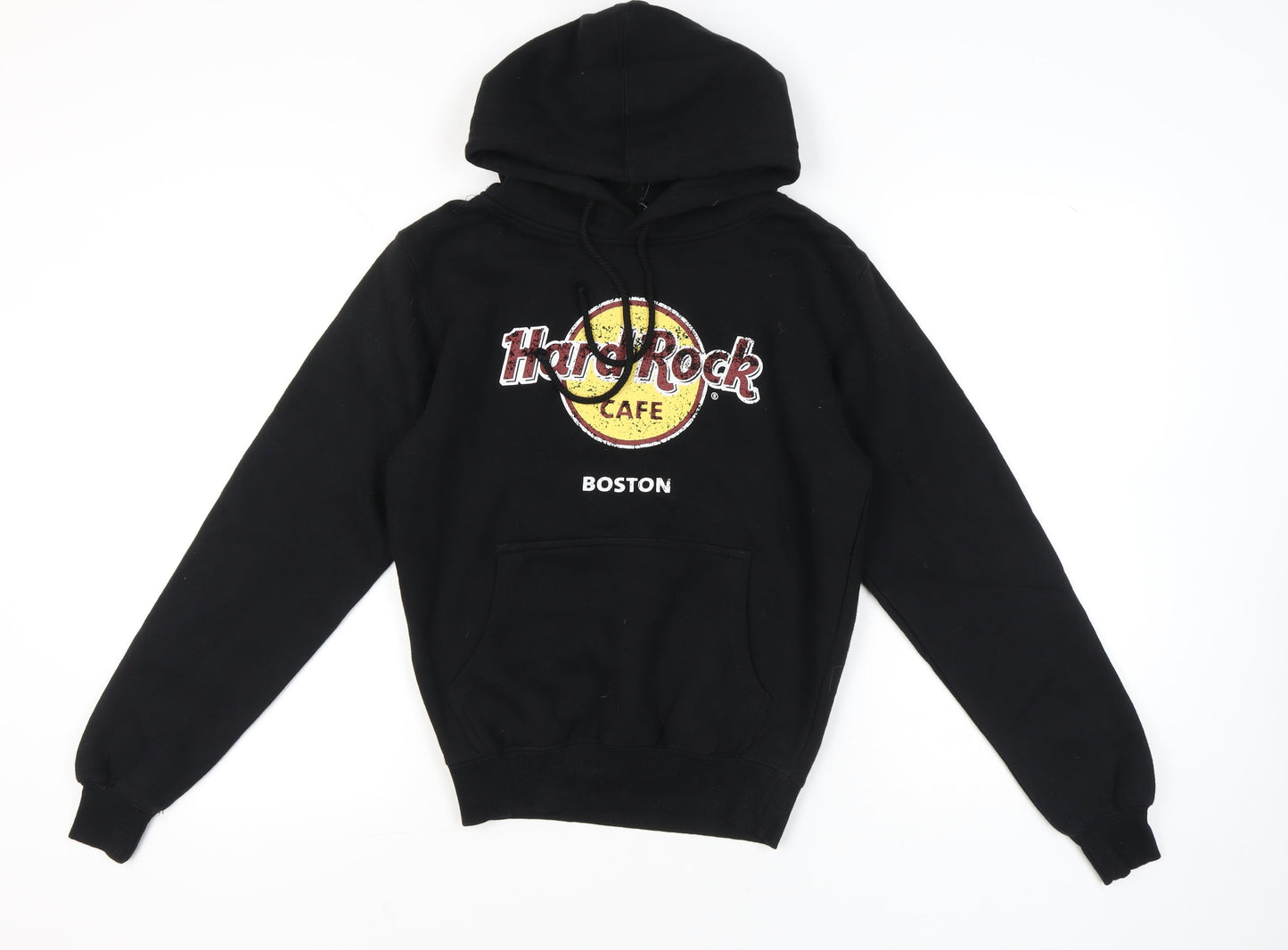 Hard Rock Cafe Boston Women’s Black Pullover Hoodie Small